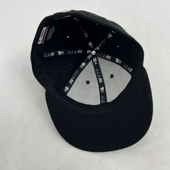 New Era San Francisco Giants Hat Mens 7 1/8 Fitted Black 59Fifty Baseball Cap - Picture 7 of 12